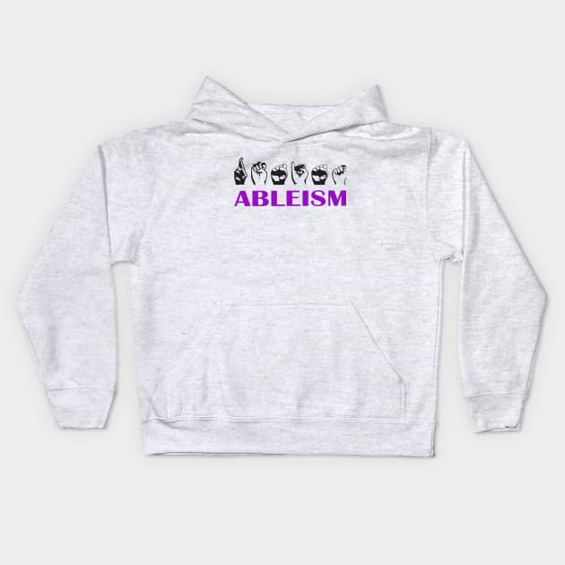 Resist Ableism Kids Hoodie by Imani